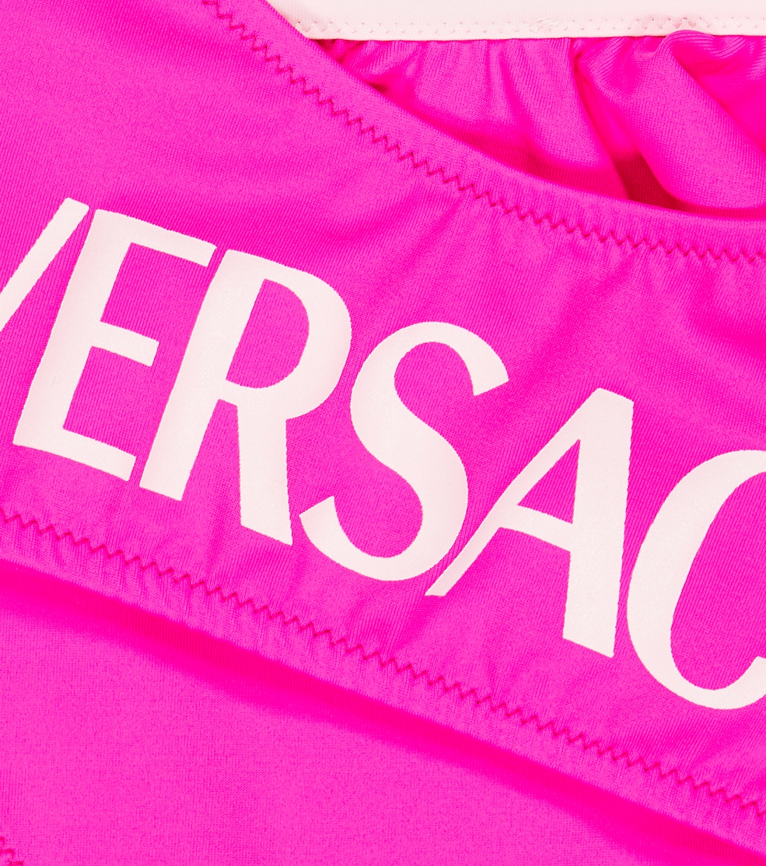 Logo ruffle-trimmed bikini | Versace Kids