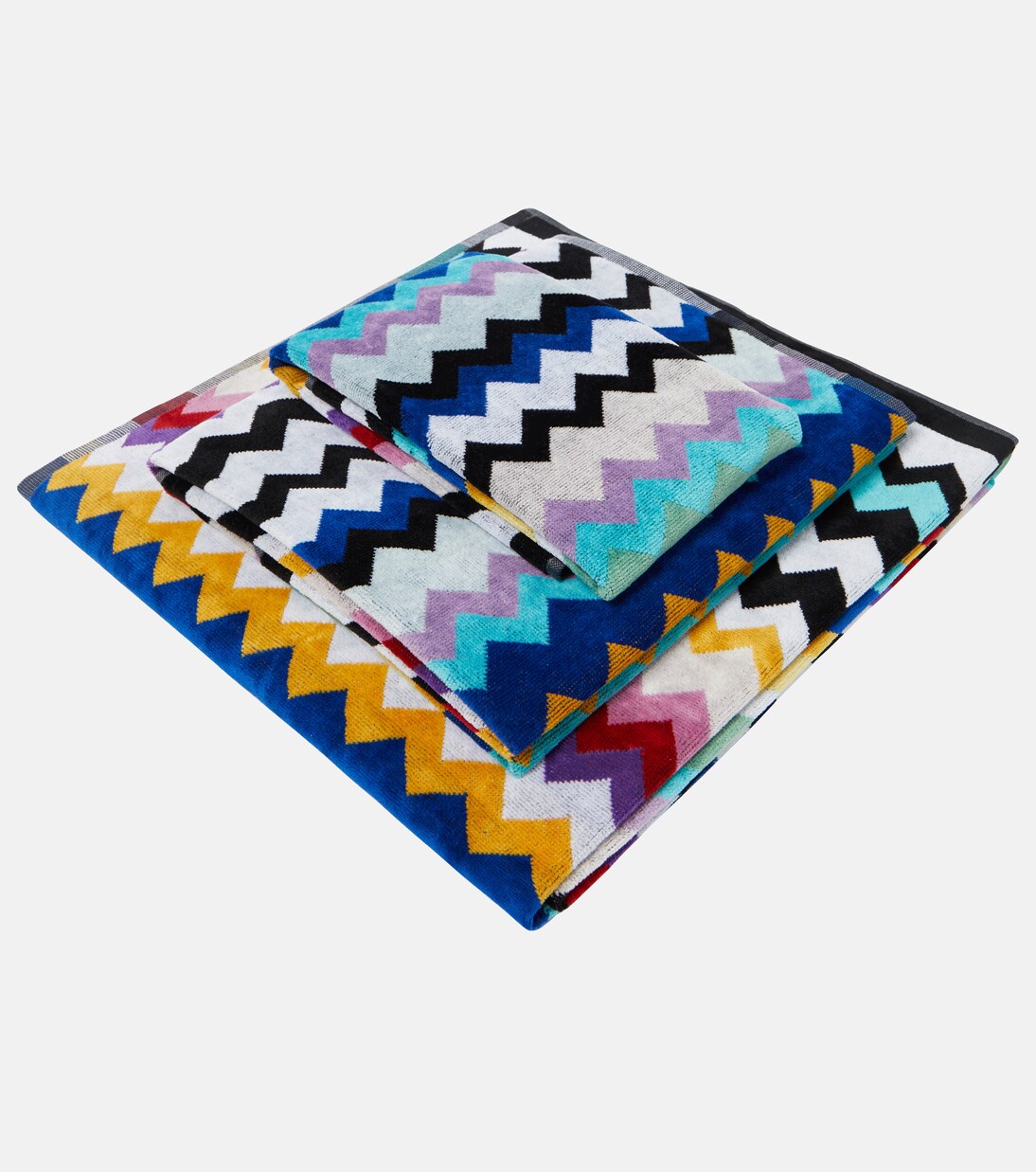 Cyrus set of 3 cotton towels | Missoni