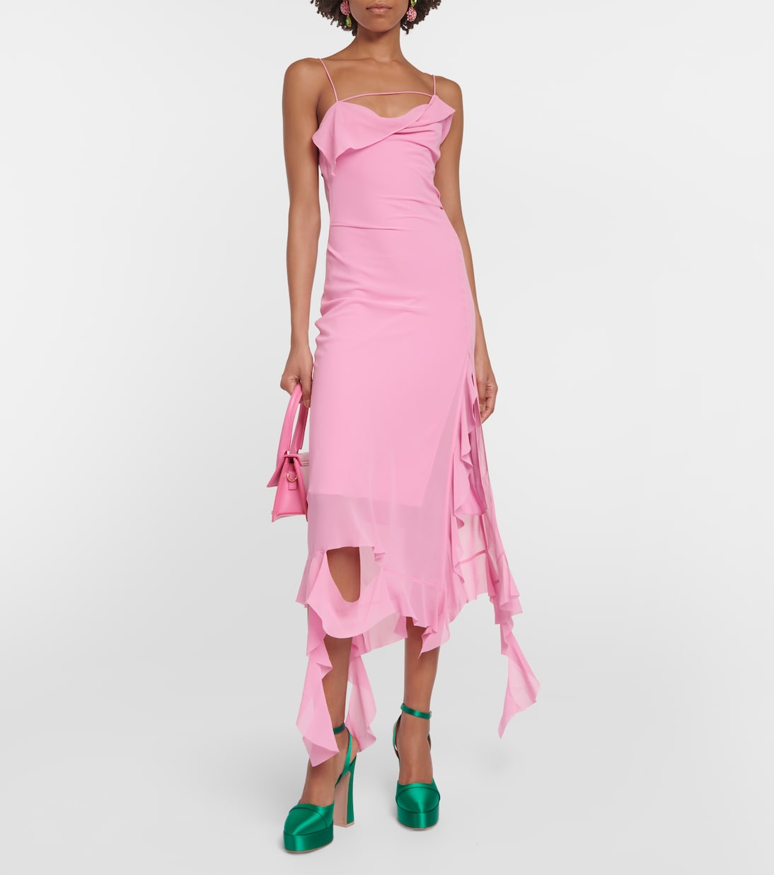 Plateau-Pumps Mora aus Satin | Malone Souliers