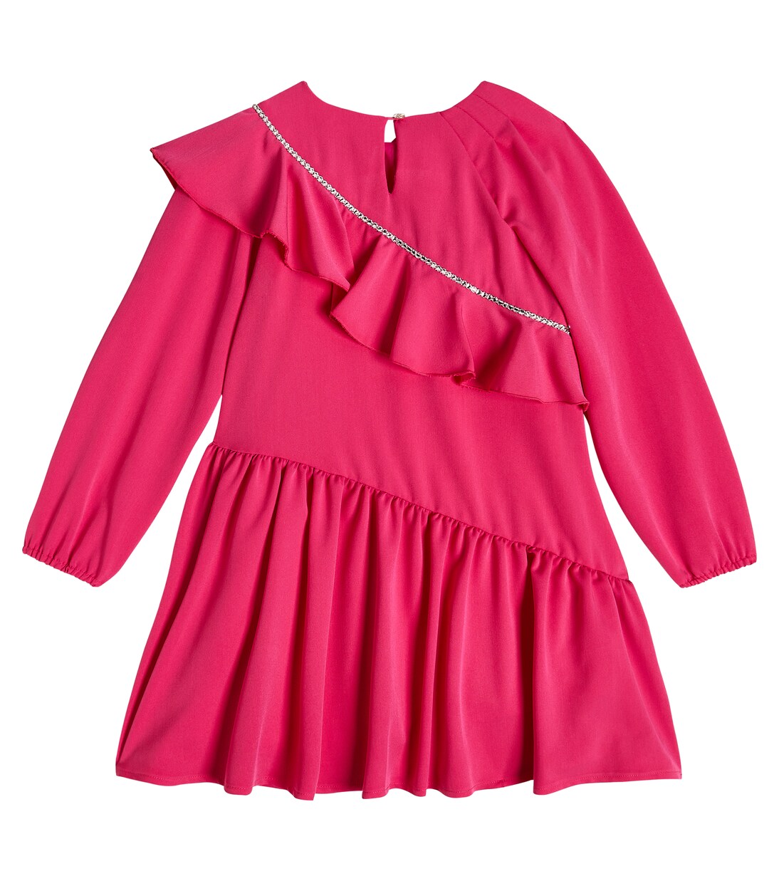 Abito con volant e cristalli | Monnalisa