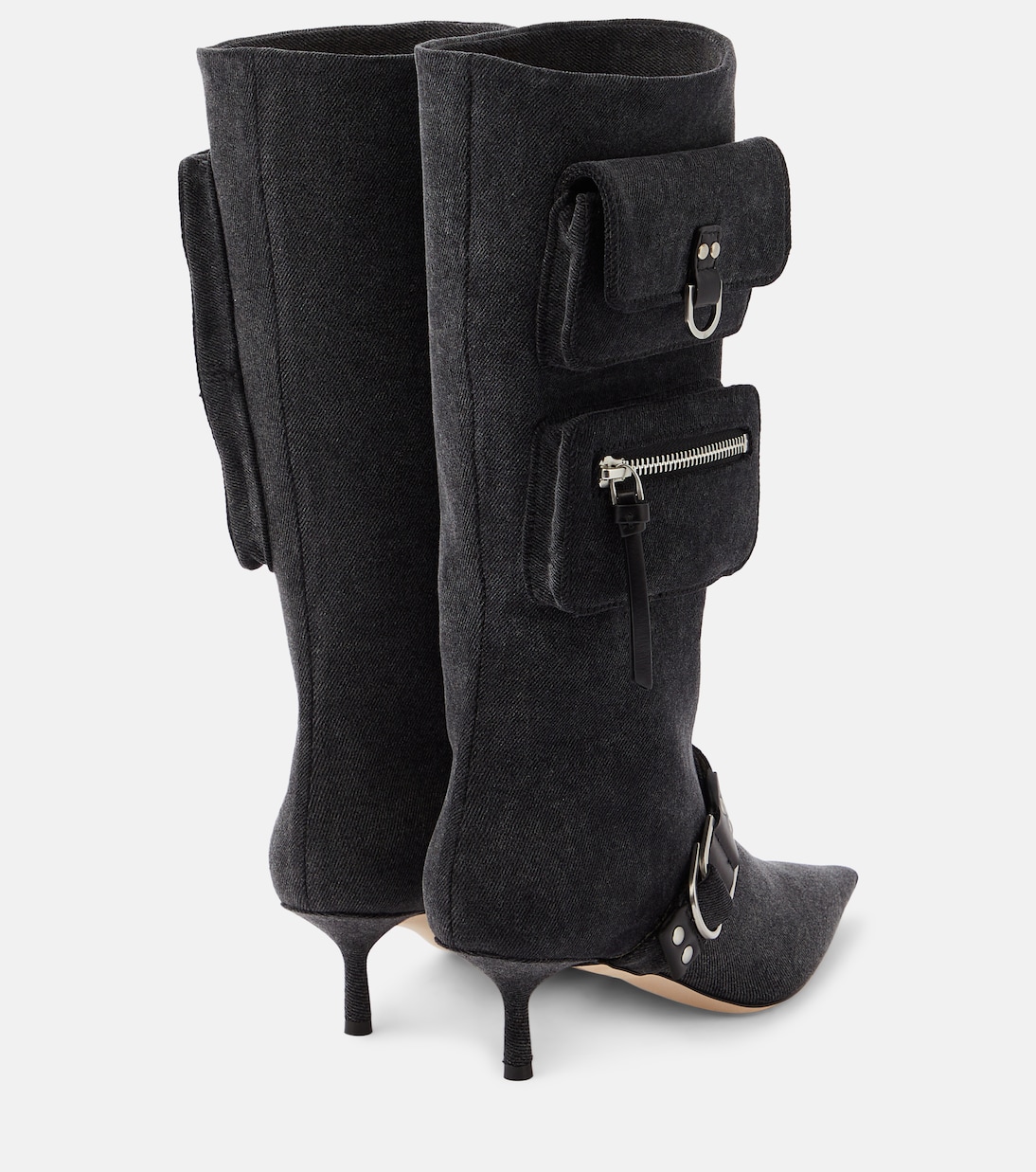 Jeanne denim knee-high boots  | Blumarine