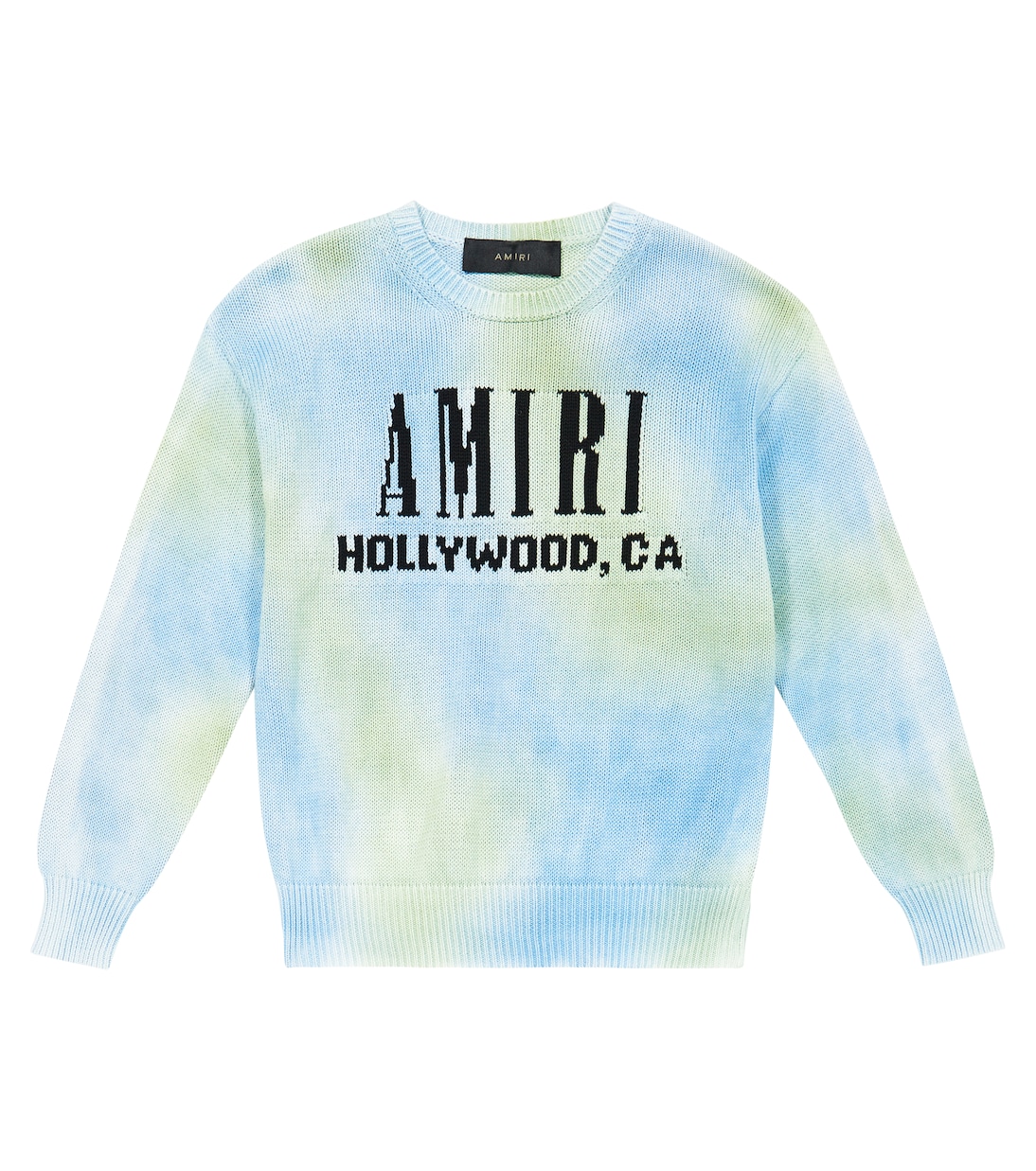 Logo tie-dye wool sweater | Amiri Kids