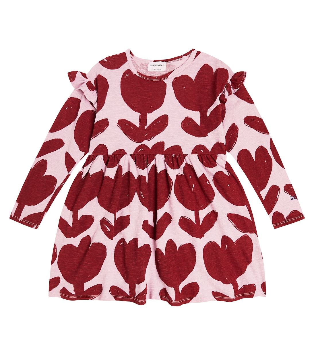 Floral cotton jersey dress | Bobo Choses