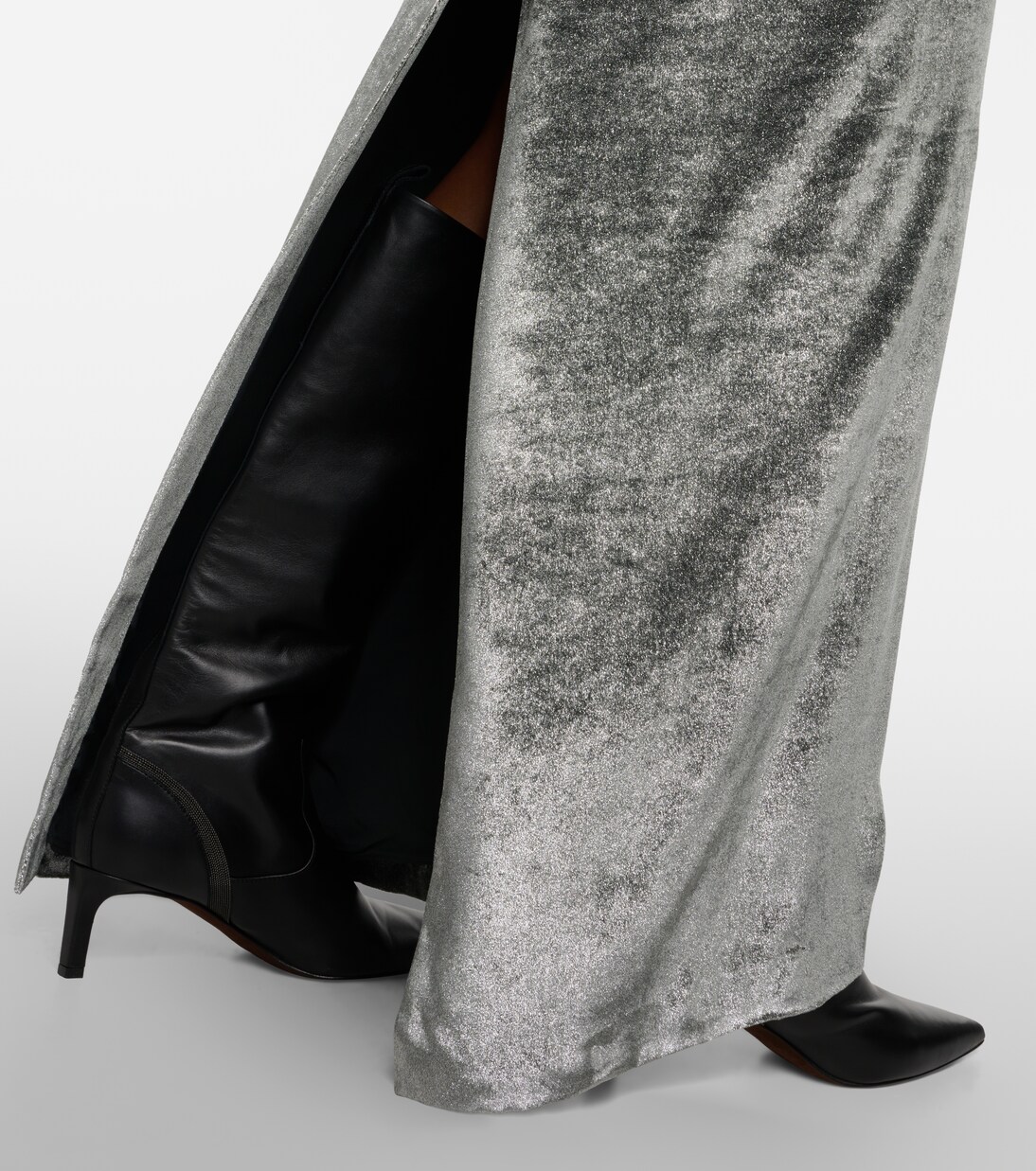 Maxirock aus Samt | Brunello Cucinelli