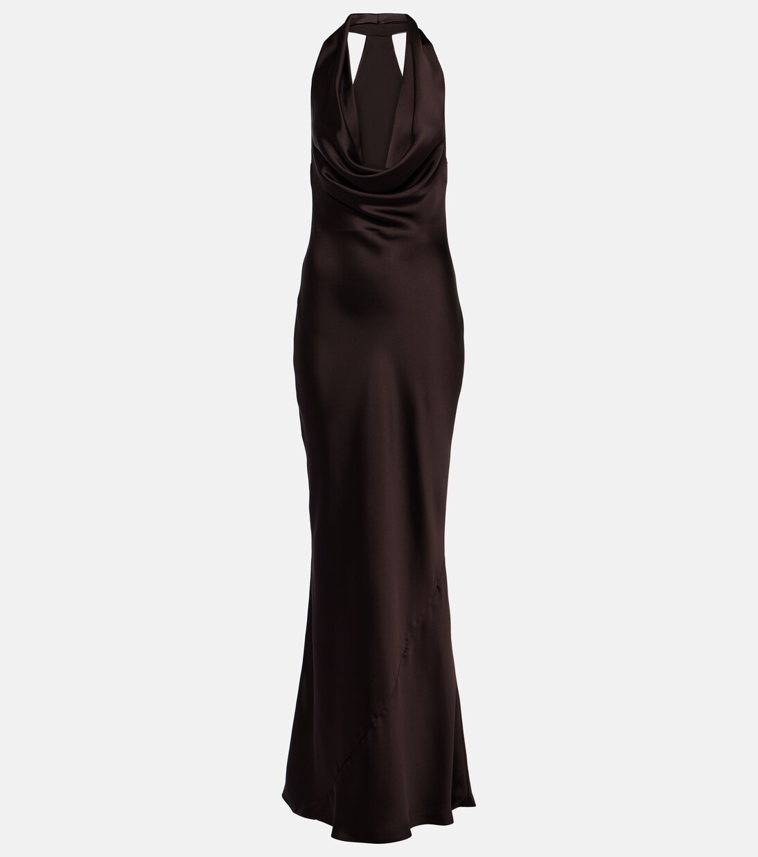 Draped halterneck gown | Norma Kamali