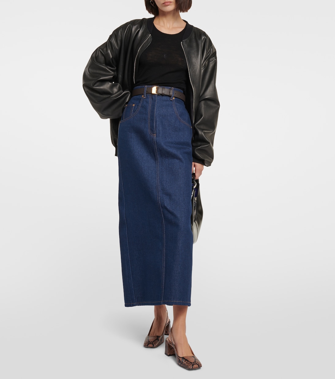 Escarpins Borneo en cuir embossé | Gianvito Rossi