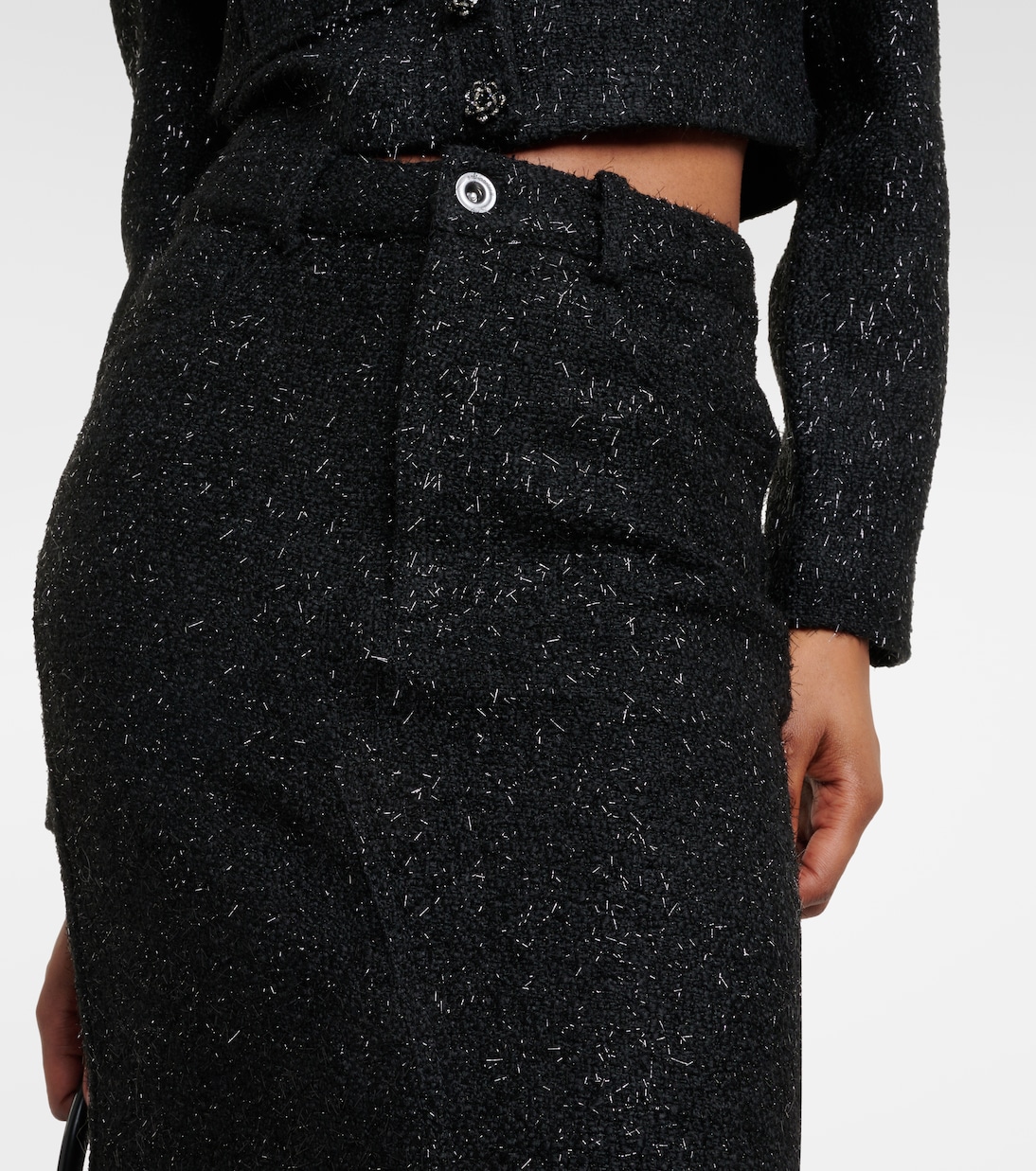 Bouclé maxi skirt | Self-Portrait