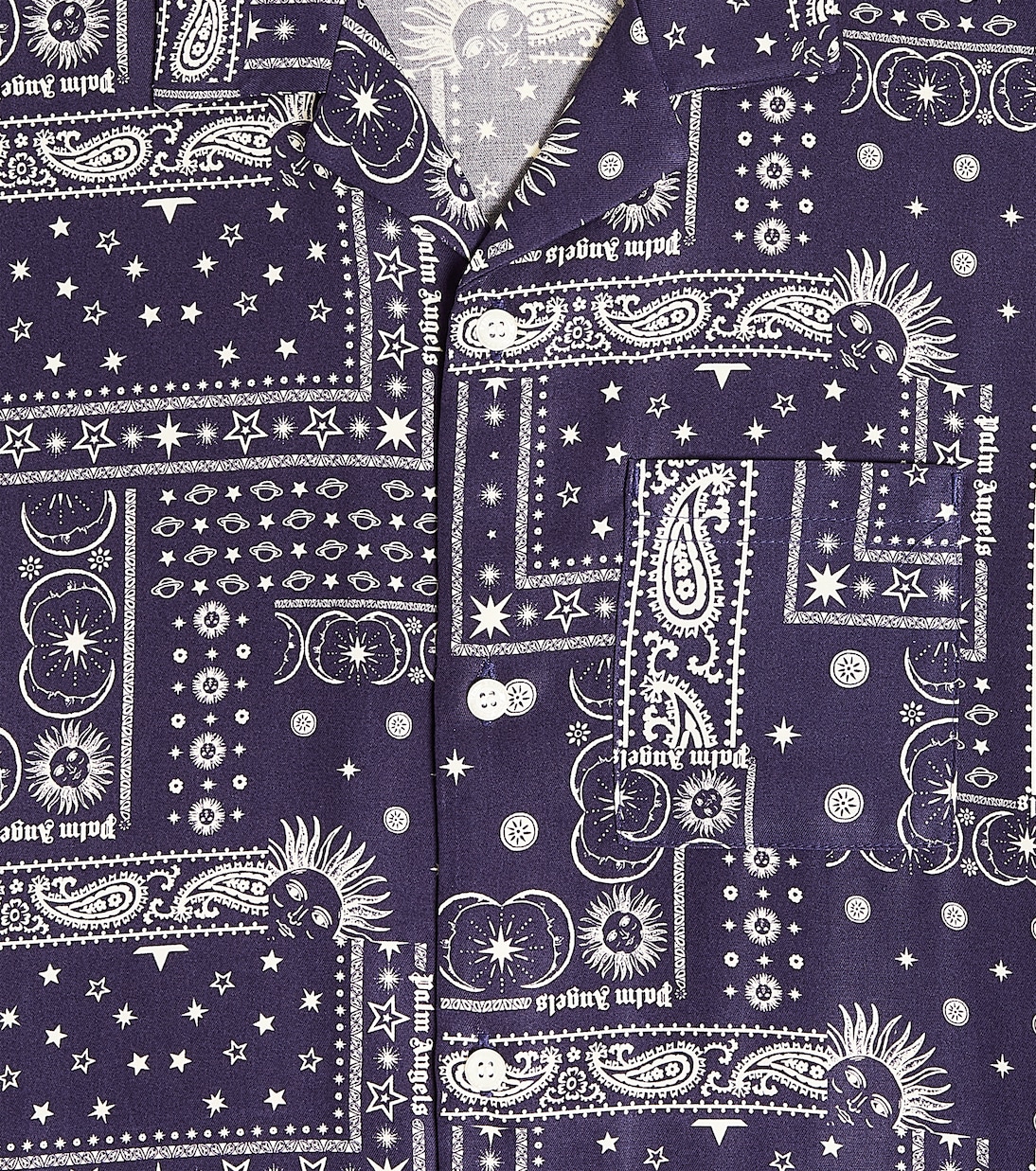 Camicia in cotone con stampa | Palm Angels Kids