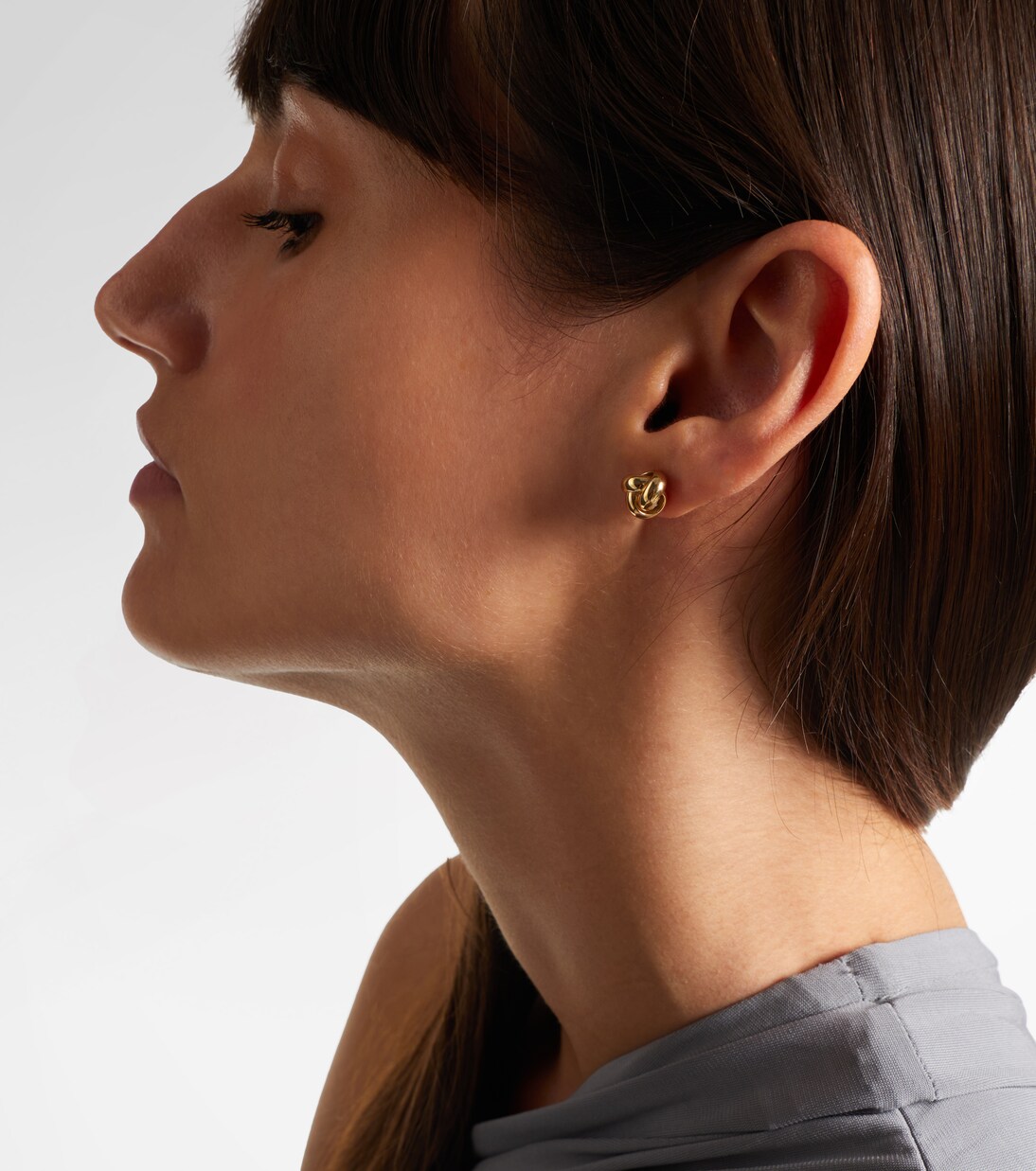 Ohrringe Puffed Knot aus 14kt Gelbgold | Stone and Strand