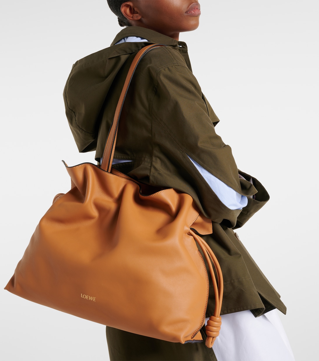 Flamenco Large leather clutch | Loewe