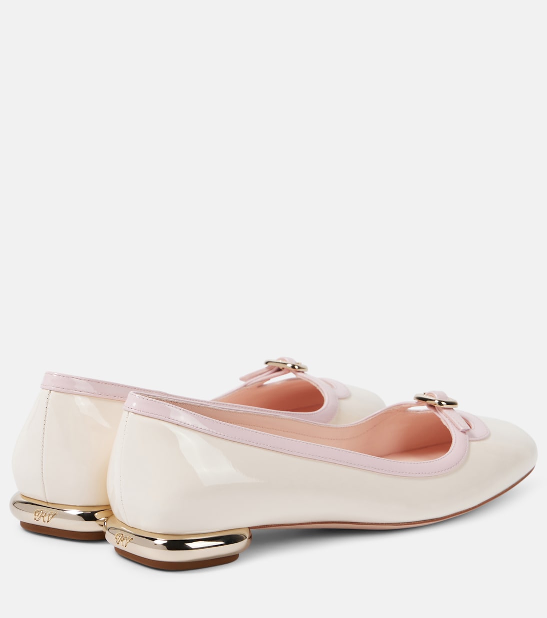 Choc B Mini leather ballet flats | Roger Vivier
