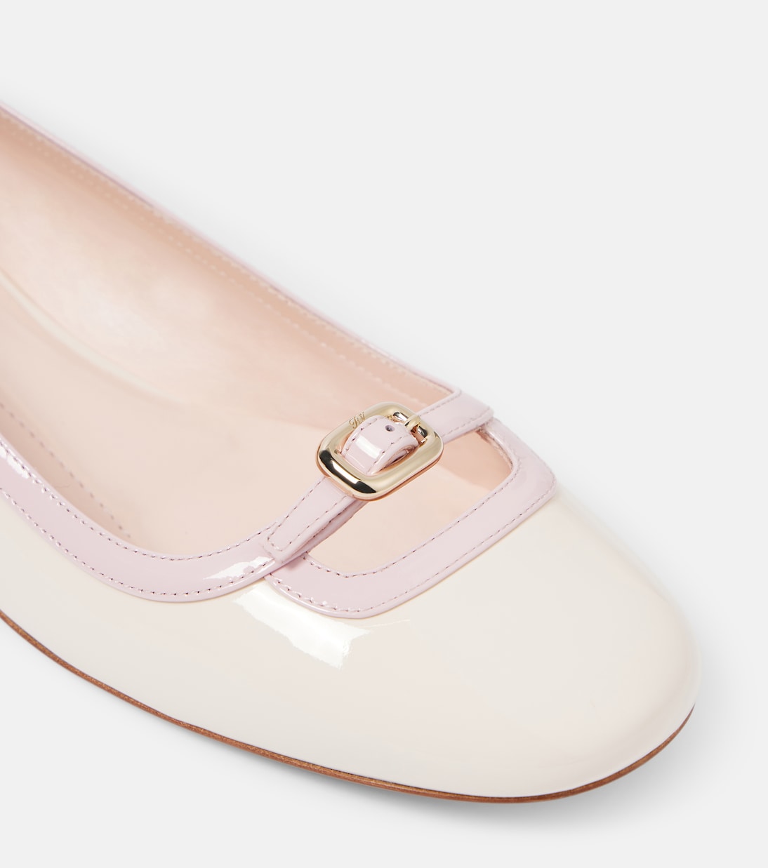 Choc B Mini leather ballet flats | Roger Vivier