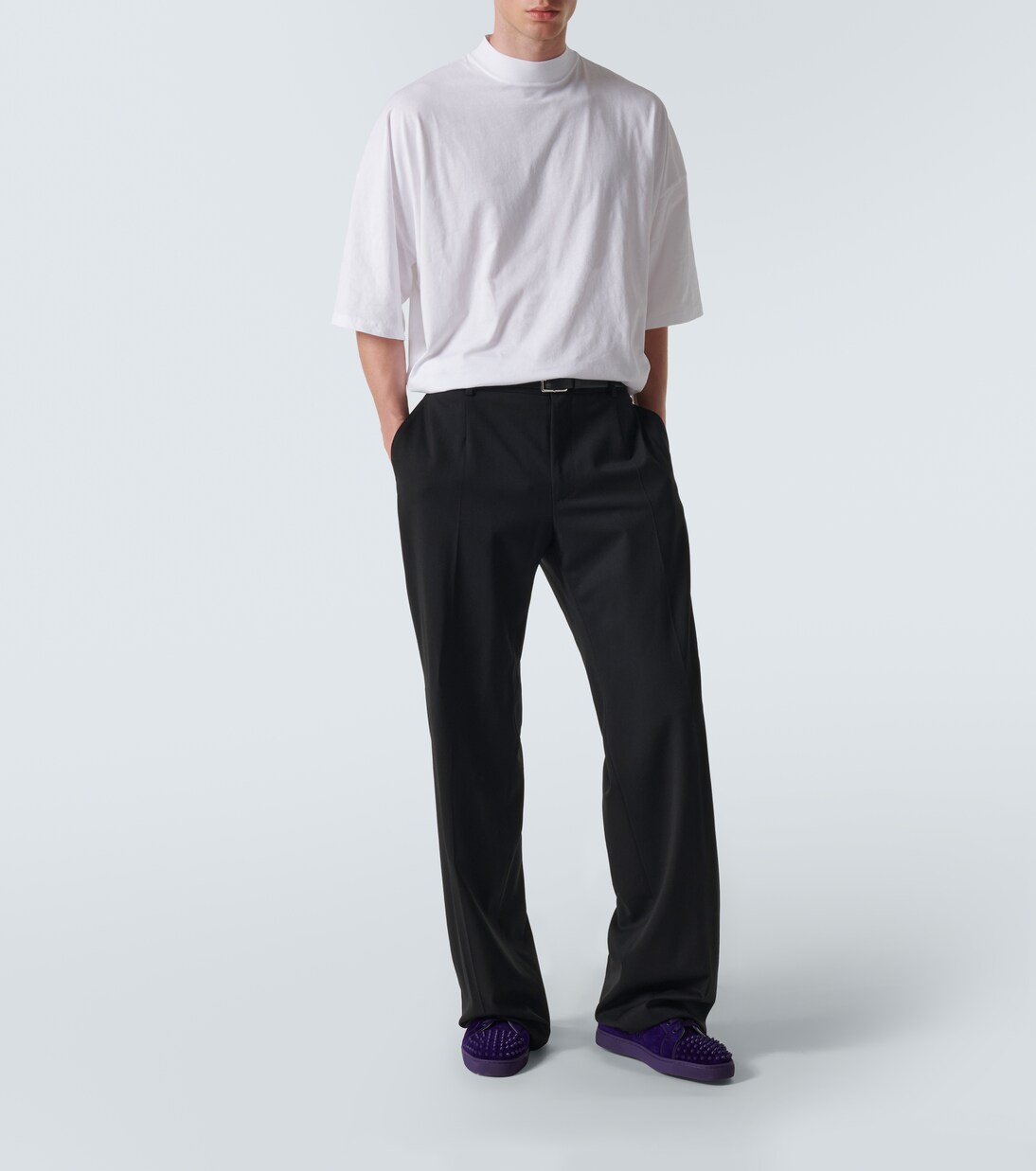 Sneakers Louis Junior Spikes aus Veloursleder | Christian Louboutin