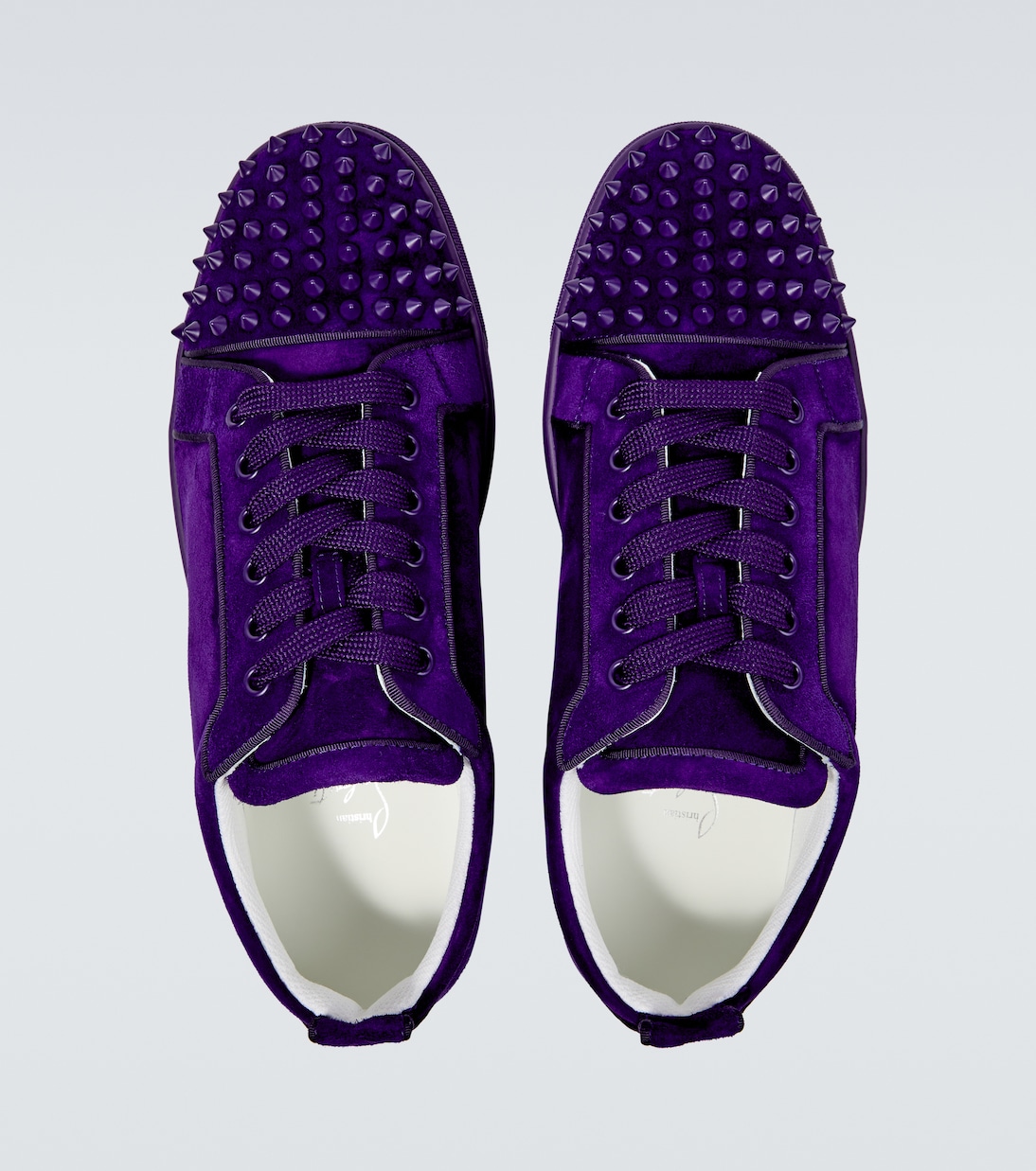 Sneakers Louis Junior Spikes aus Veloursleder | Christian Louboutin