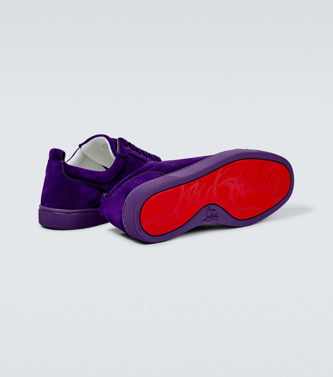 Sneakers Louis Junior Spikes aus Veloursleder | Christian Louboutin