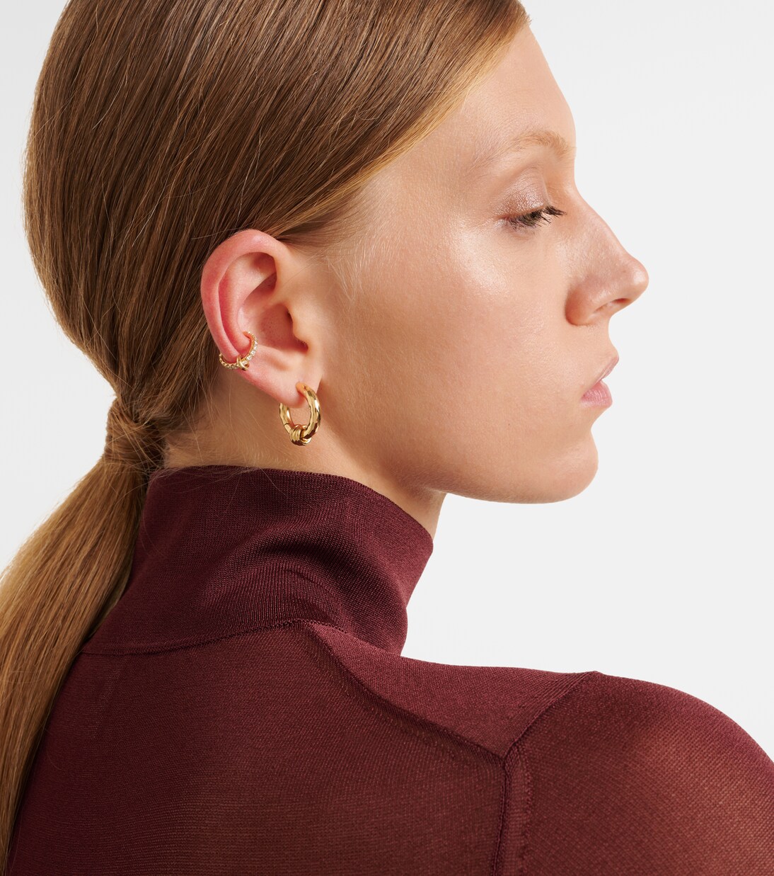Ear cuff de oro de 18 ct con diamantes | Spinelli Kilcollin