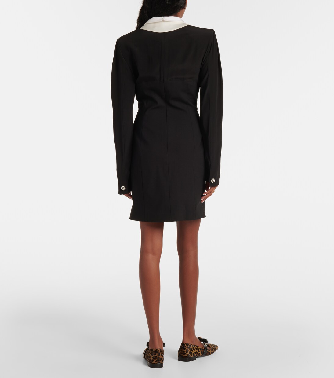 Robe en soie et laine mélangées | Versace