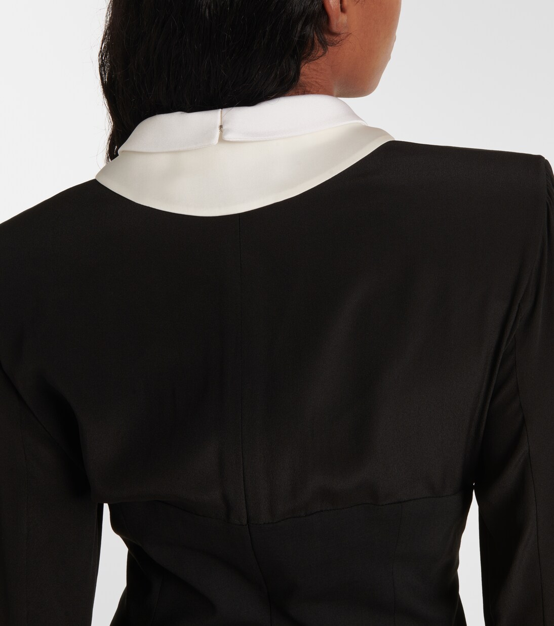 Robe en soie et laine mélangées | Versace