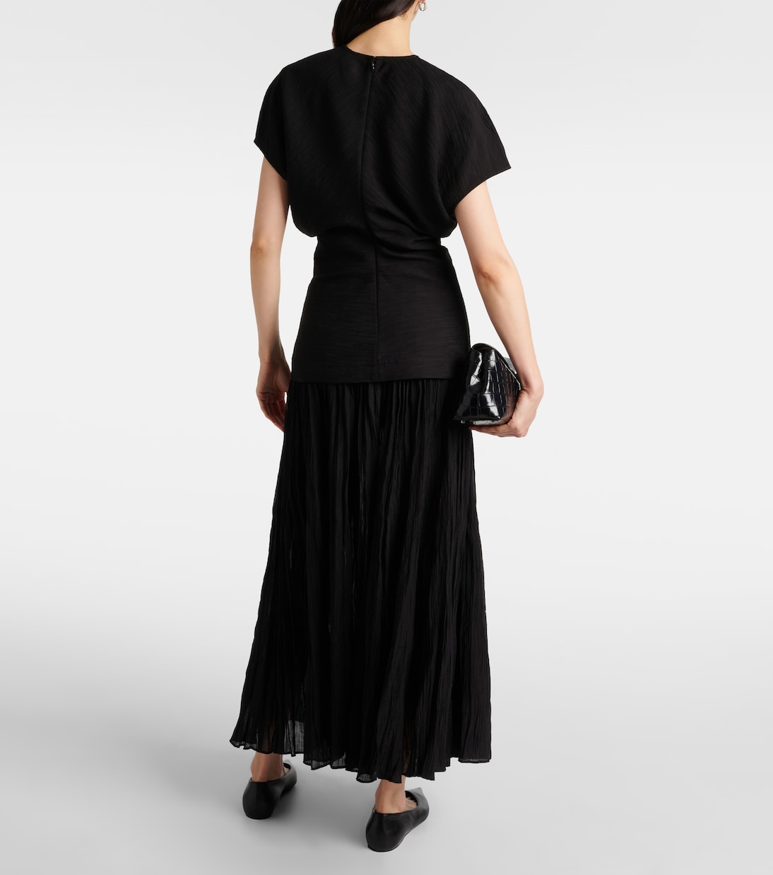 Gathered pleated top | Toteme