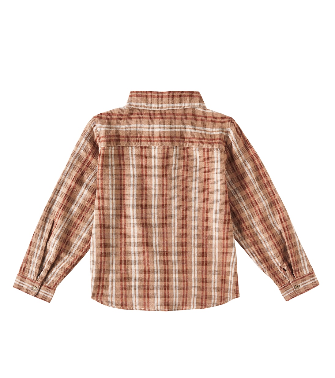 Plaid linen-blend shirt | Rylee + Cru