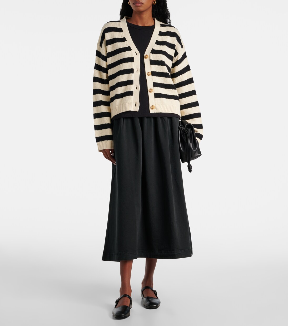 T-Shirt Leigh aus Baumwoll-Jersey | Velvet