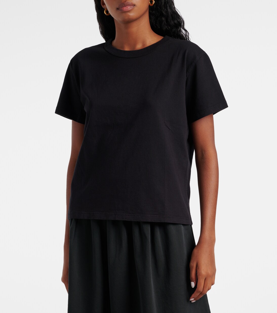 T-Shirt Leigh aus Baumwoll-Jersey | Velvet