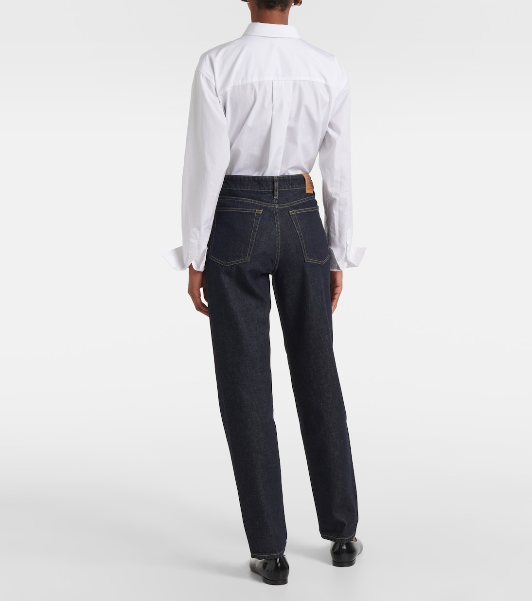 Jeans rectos de tiro bajo | Toteme