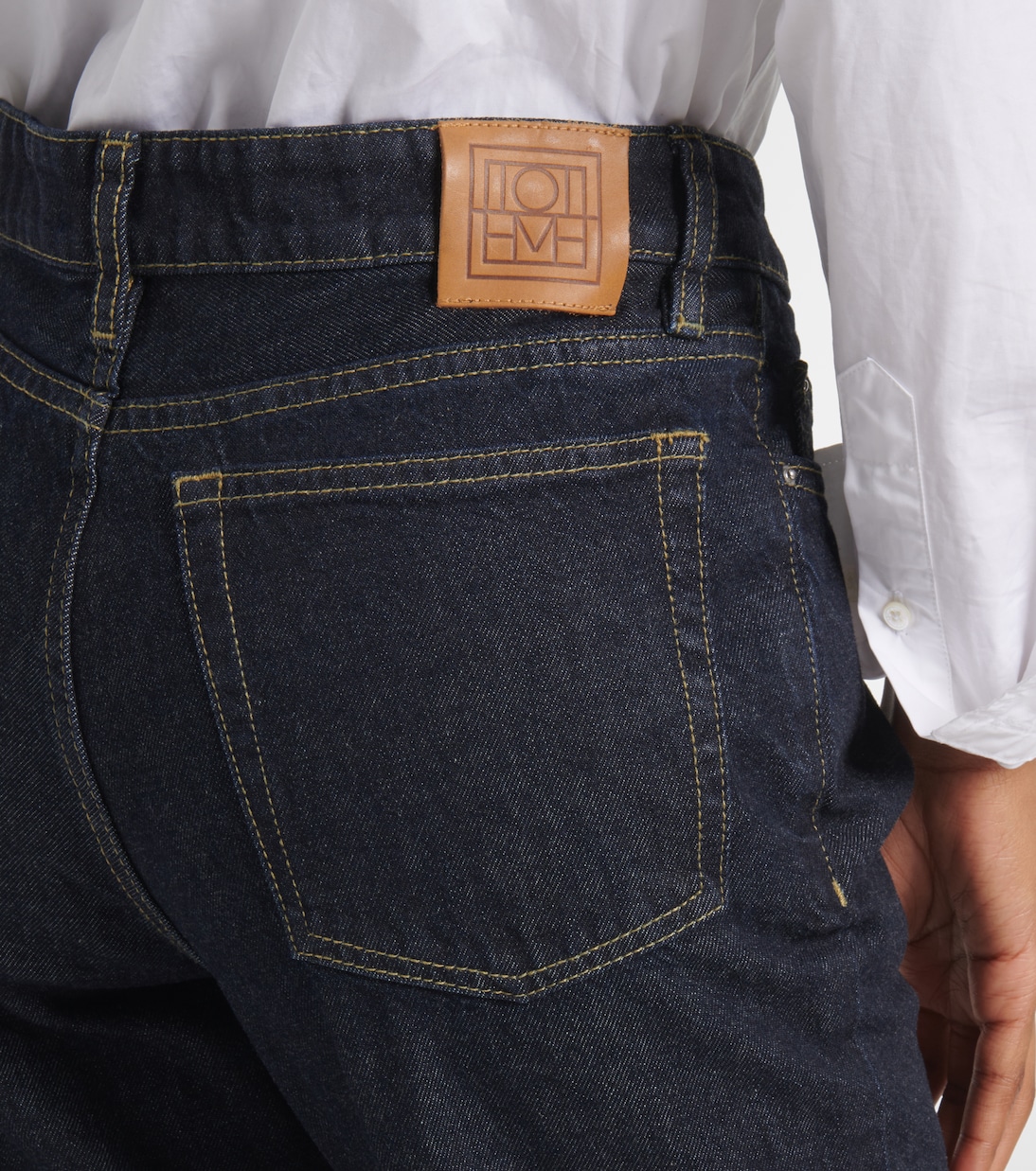 Jeans rectos de tiro bajo | Toteme