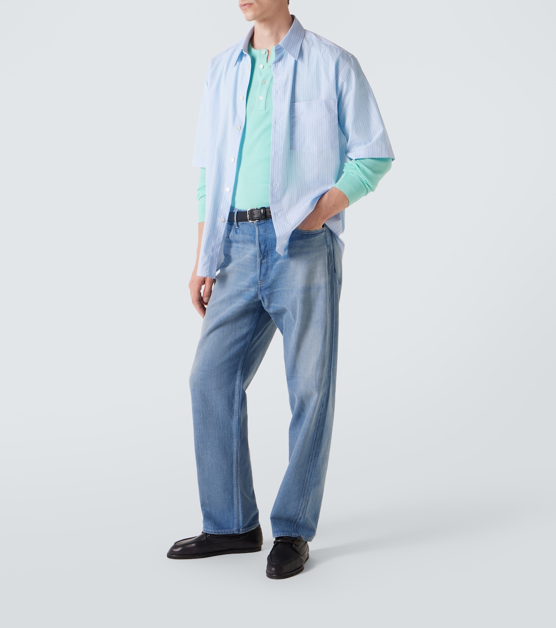 Jeans regular a vita media | Auralee