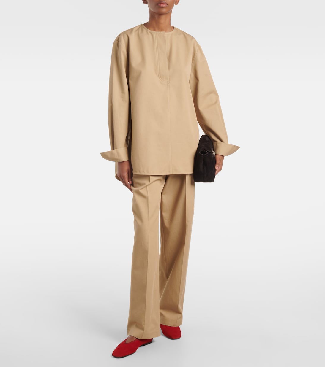 Suede ballet flats | Toteme