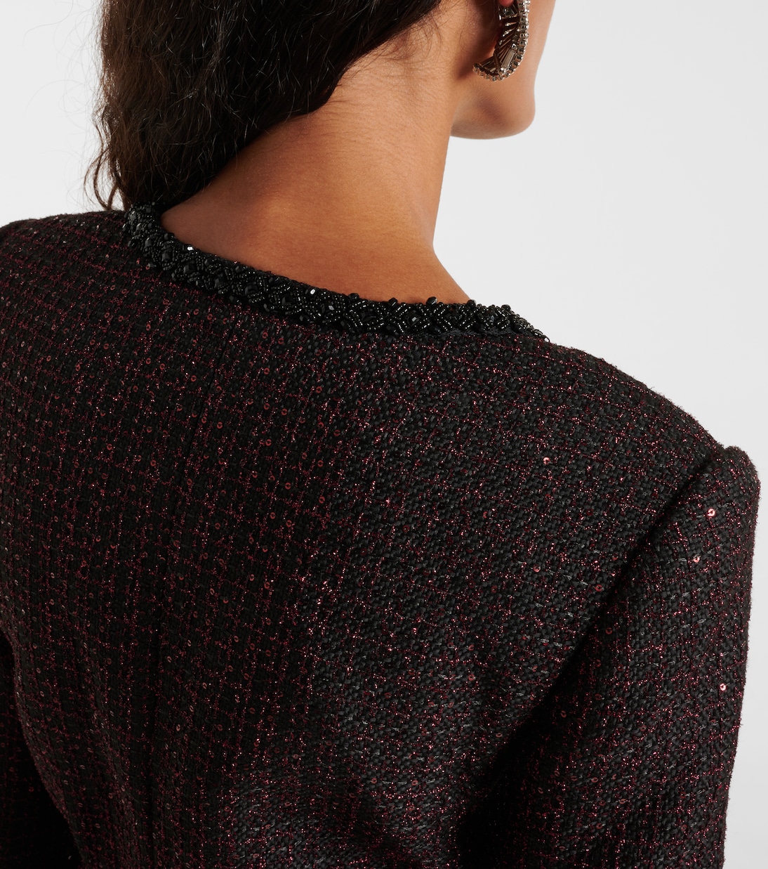 Robe en tweed à sequins | Self-Portrait