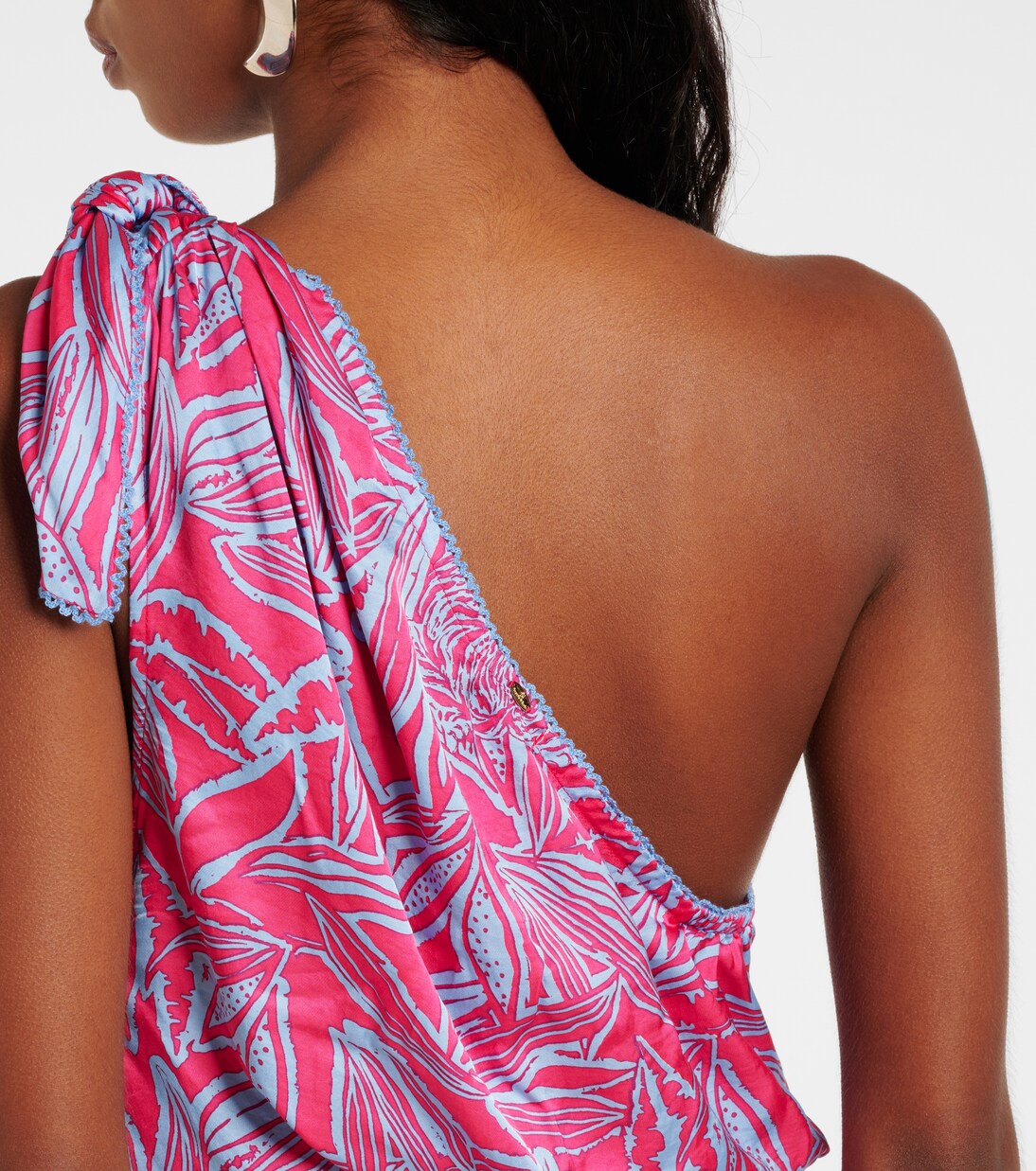 Bedrucktes One-Shoulder-Minikleid Celie | Poupette St Barth