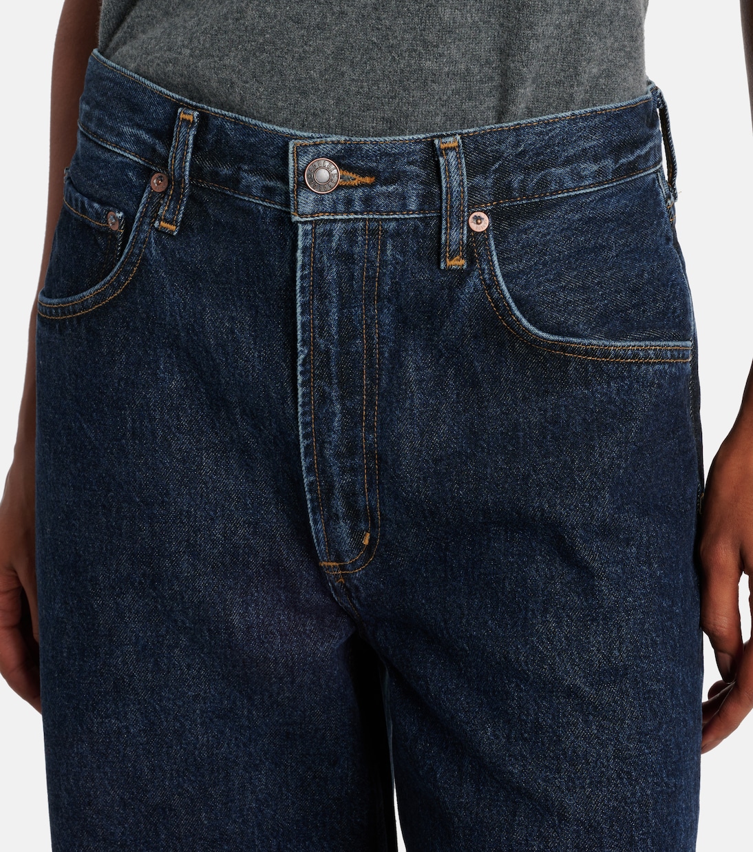Low Curve mid-rise barrel-leg jeans | Agolde