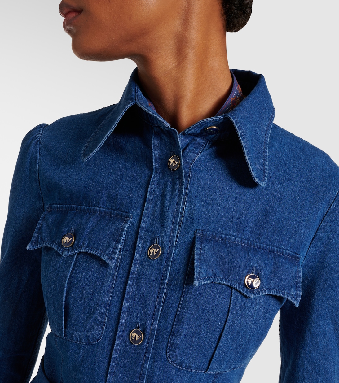 Hemdblusenkleid aus Denim | Valentino