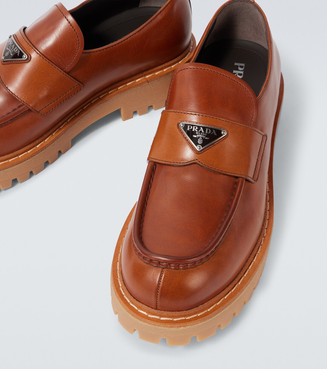 Loafers aus Leder | Prada