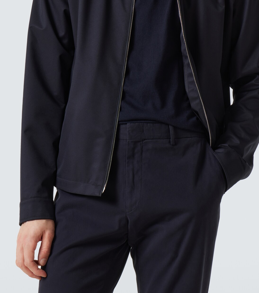 棉质混纺直筒裤 | Zegna