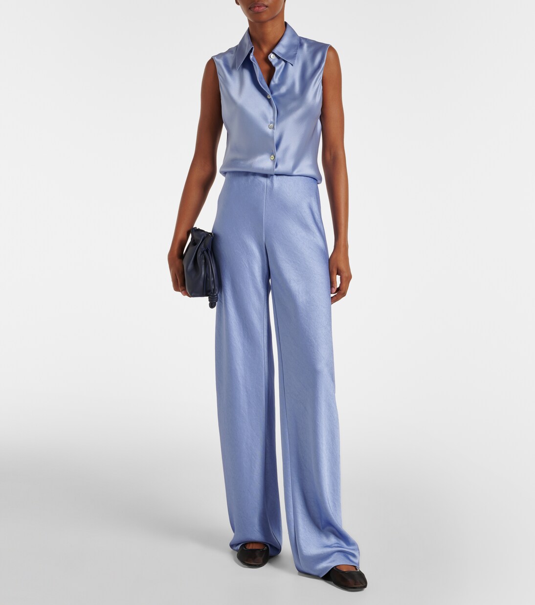 Chemise en satin de soie | Vince