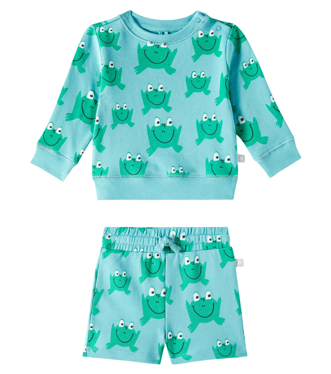 Baby cotton sweatshirt and sweatshorts set | Stella McCartney Kids