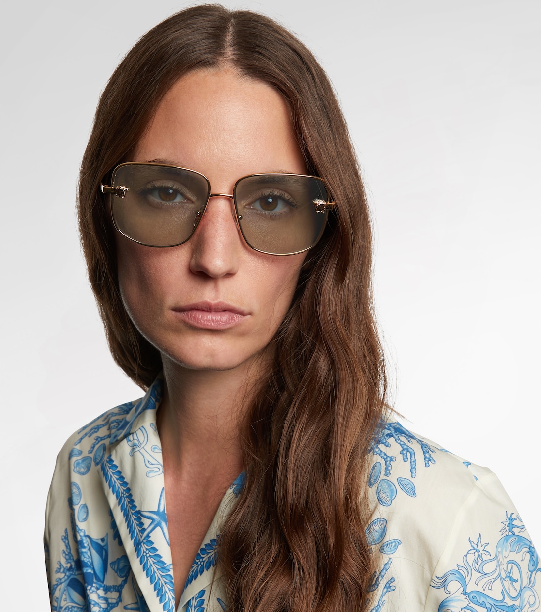 Lunettes de soleil Medusa carrées | Versace