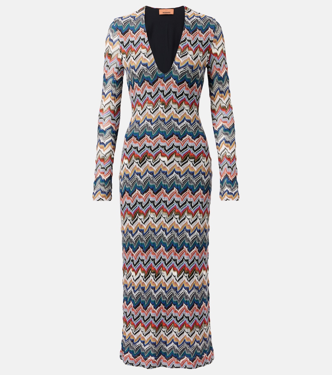Midikleid aus Häkelstrick | Missoni