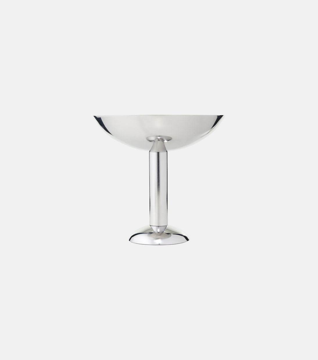 Tall stainless steel champagne coupe glass | Louise Roe