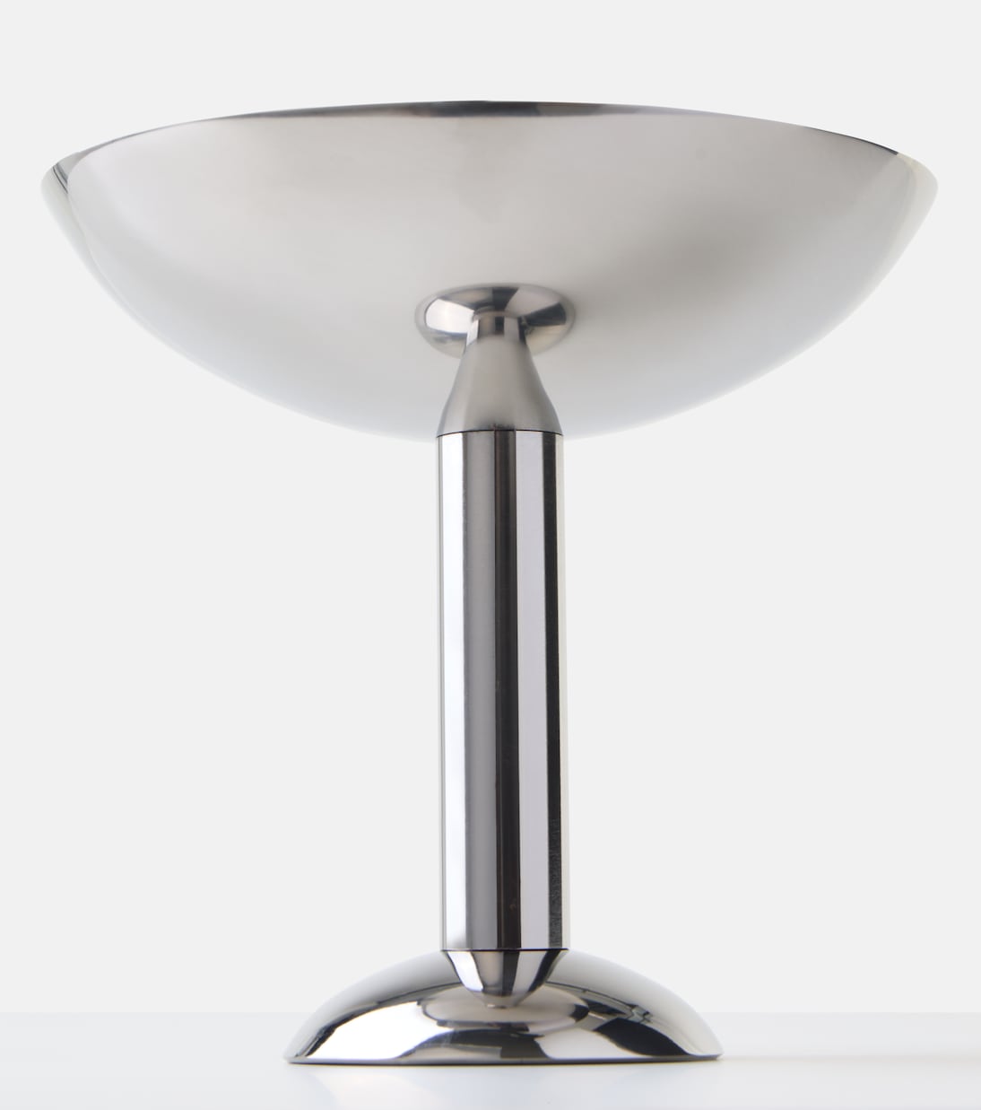 Tall stainless steel champagne coupe glass | Louise Roe