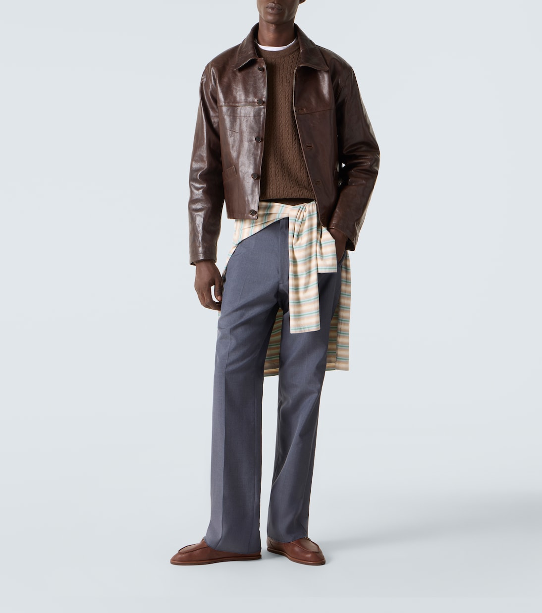 Pullover in lana a trecce | Auralee