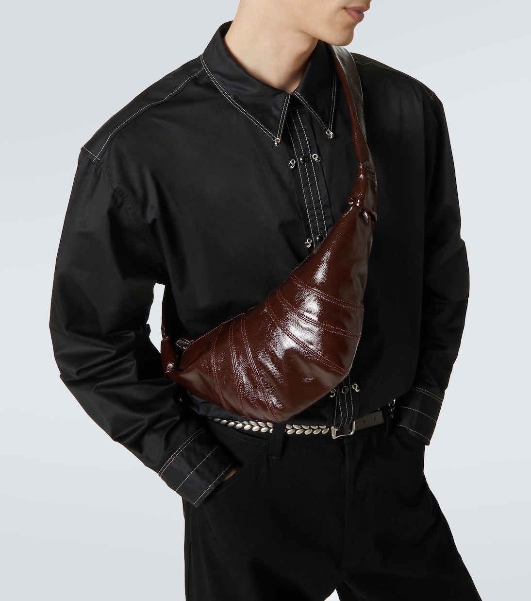 Crossbody Bag Croissant Small aus Canvas | Lemaire