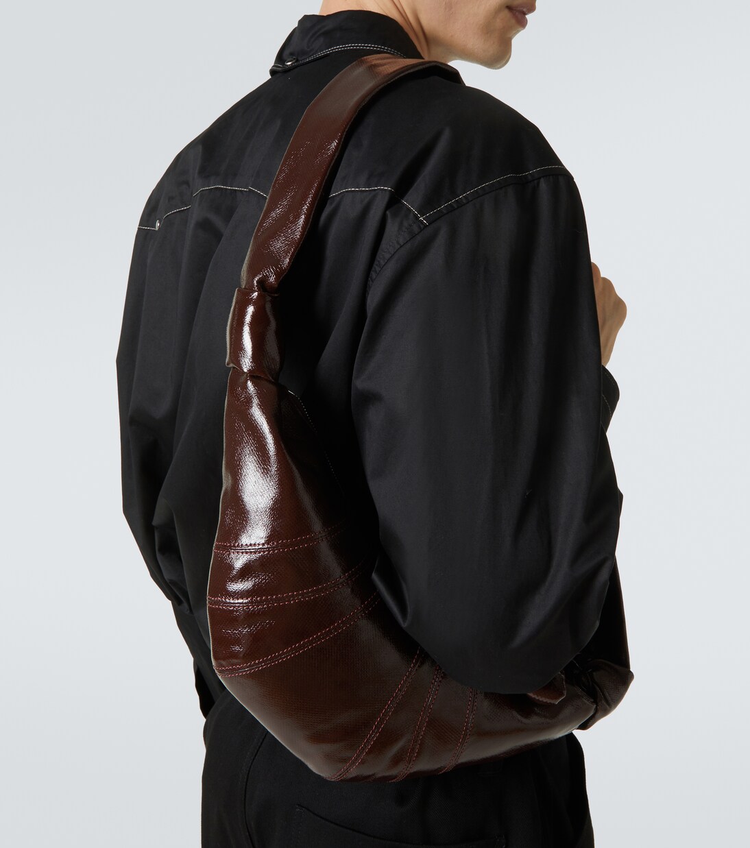 Crossbody Bag Croissant Small aus Canvas | Lemaire