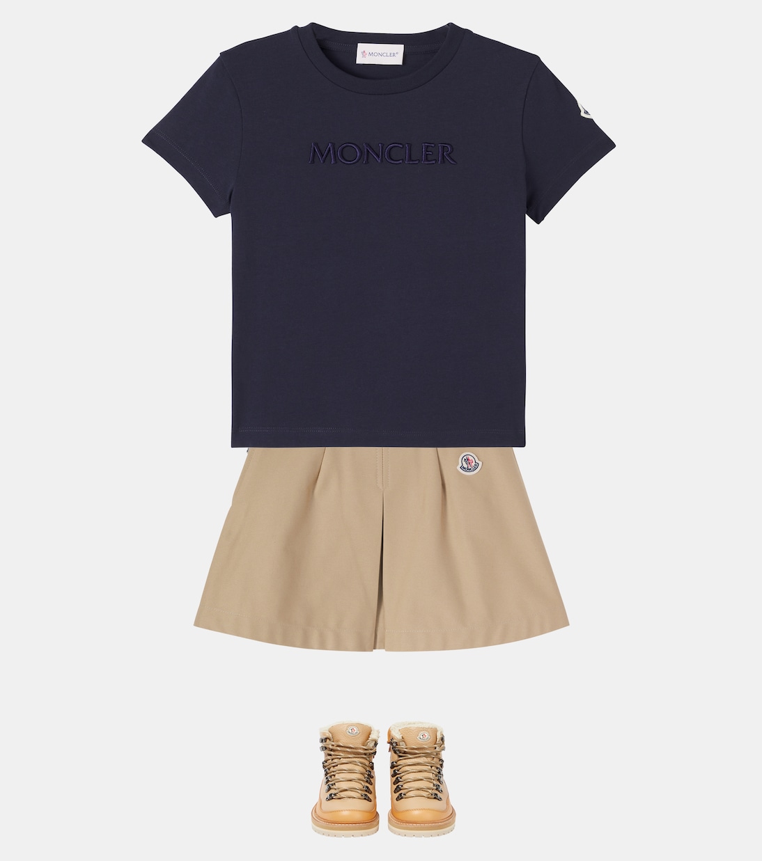 Besticktes T-Shirt aus Baumwoll-Jersey | Moncler Enfant