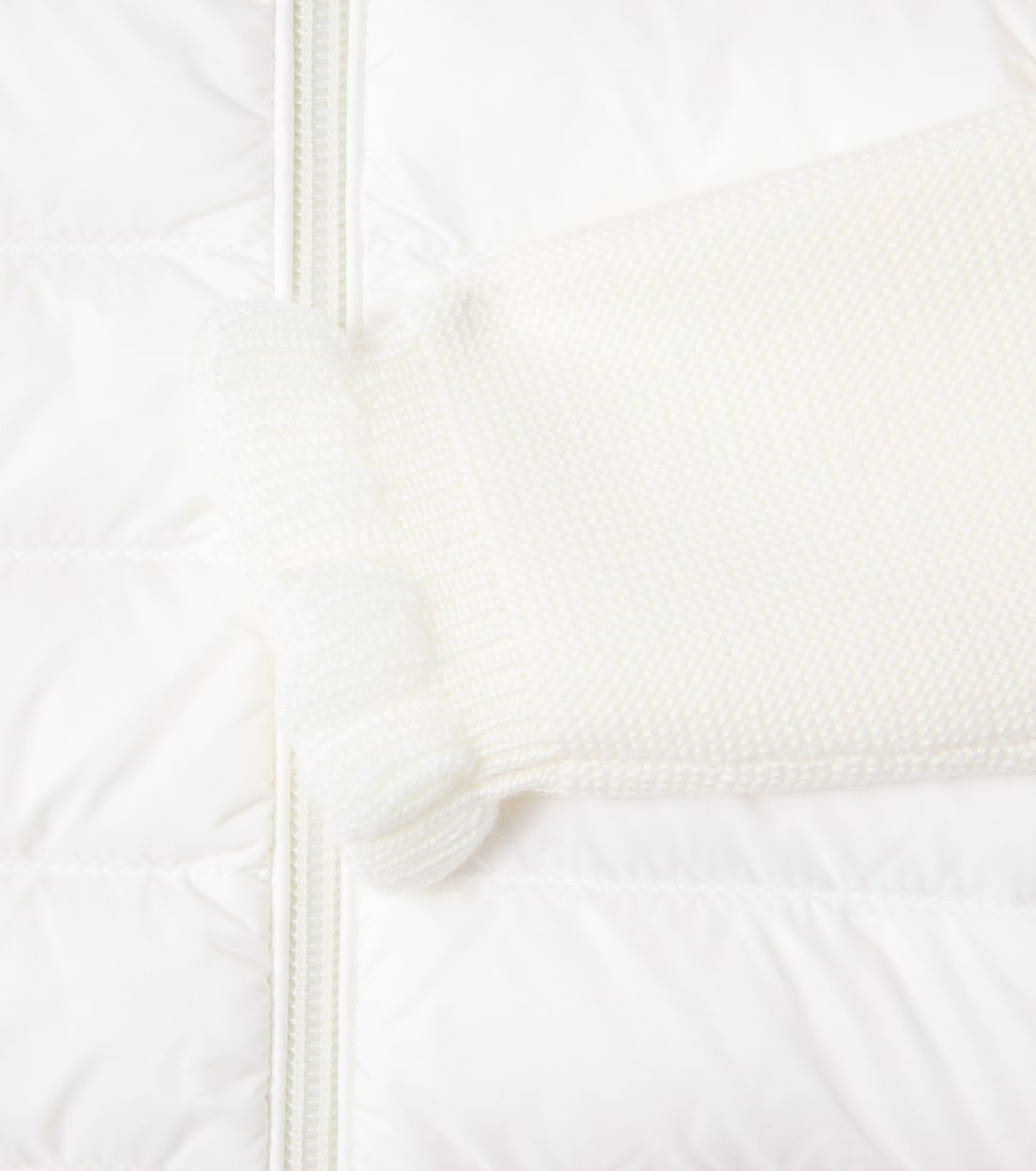 Baby logo wool-trimmed down jacket  | Moncler Enfant