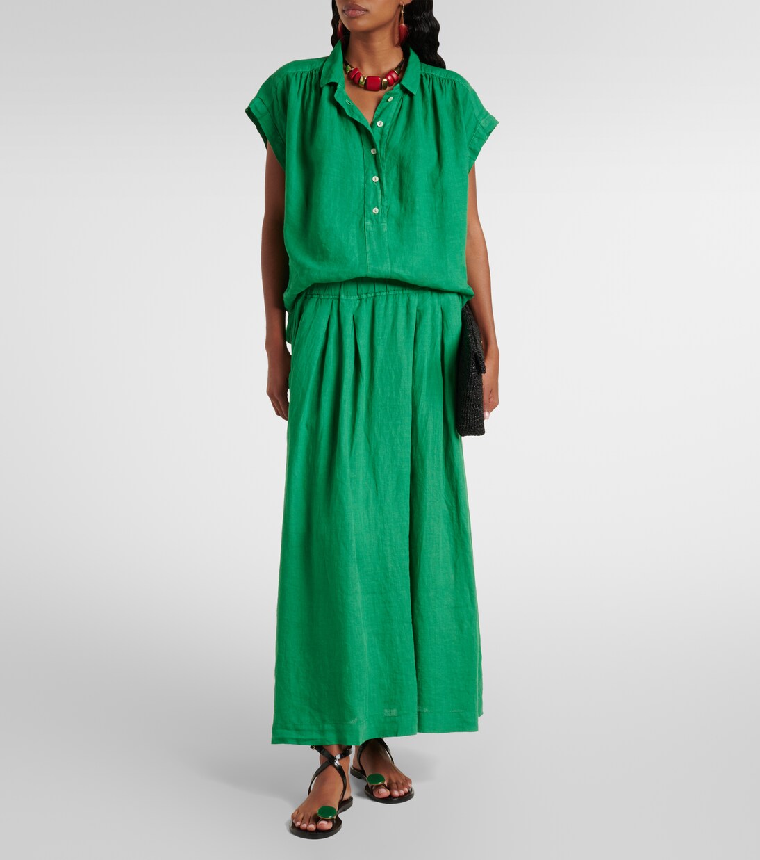 Elowen linen top | Velvet