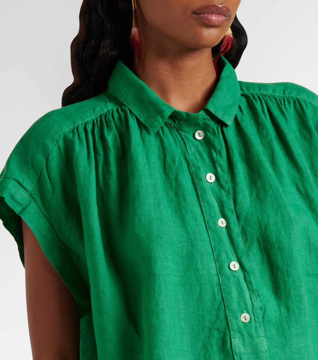 Elowen linen top | Velvet