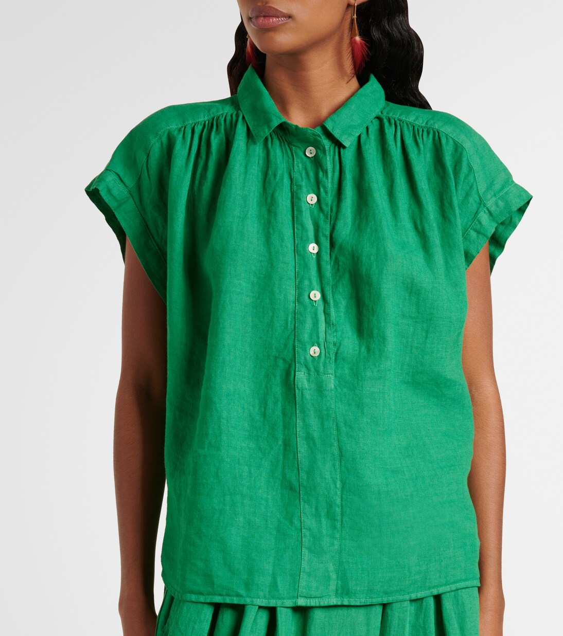 Elowen linen top | Velvet